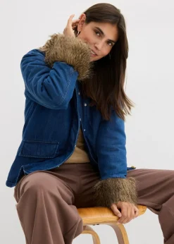 Clearance Chaqueta vaquera con ligero guateado Mujer Chaquetas Y Abrigos