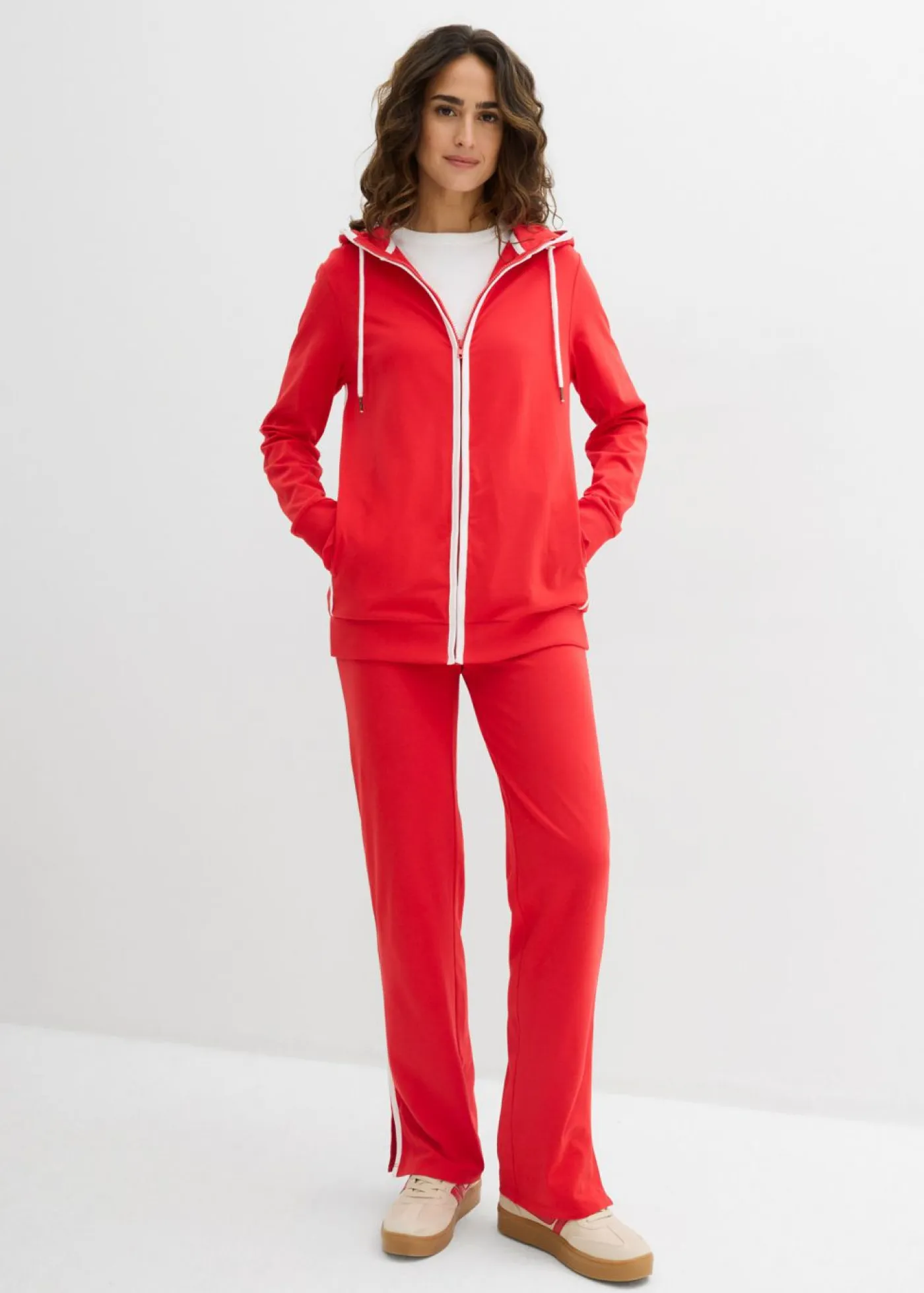 New Chándal elástico de algodón (2 piezas) Mujer Ropa Cómoda|Pantalones