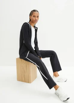 Sale Chándal elástico de algodón (2 piezas) Mujer Ropa Cómoda|Pantalones