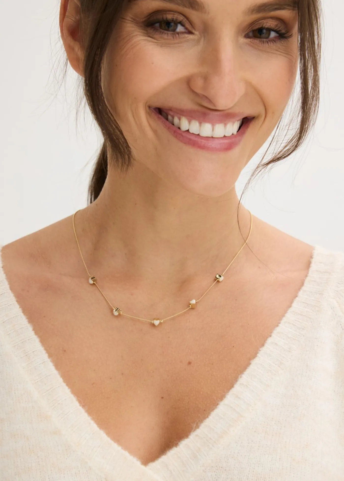 New Collar con colgantes en forma de corazón Mujer Joyería