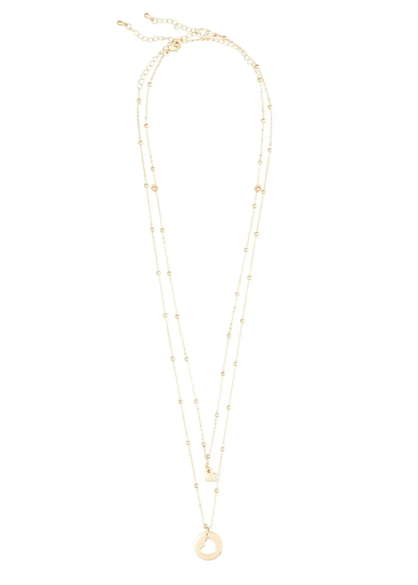 Outlet Collares (2 piezas) con colgantes en forma de corazón Mujer Complementos Temáticos·Accesorios Elegantes|Joyería
