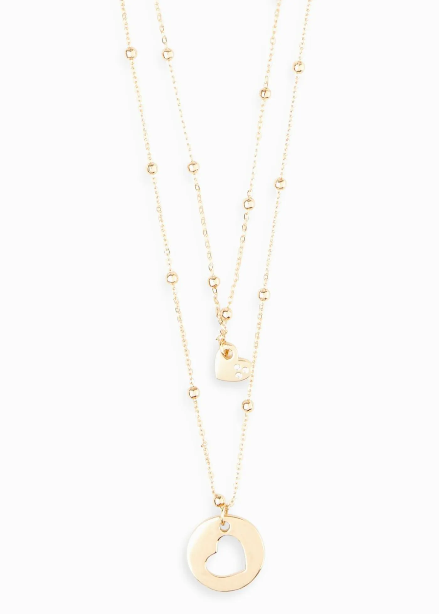 Outlet Collares (2 piezas) con colgantes en forma de corazón Mujer Complementos Temáticos·Accesorios Elegantes|Joyería