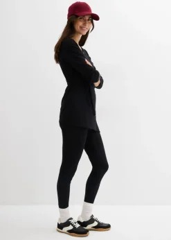 Outlet Conjunto de camiseta cruzada premamá con cómodos leggings (2 piezas) Mujer Premamá