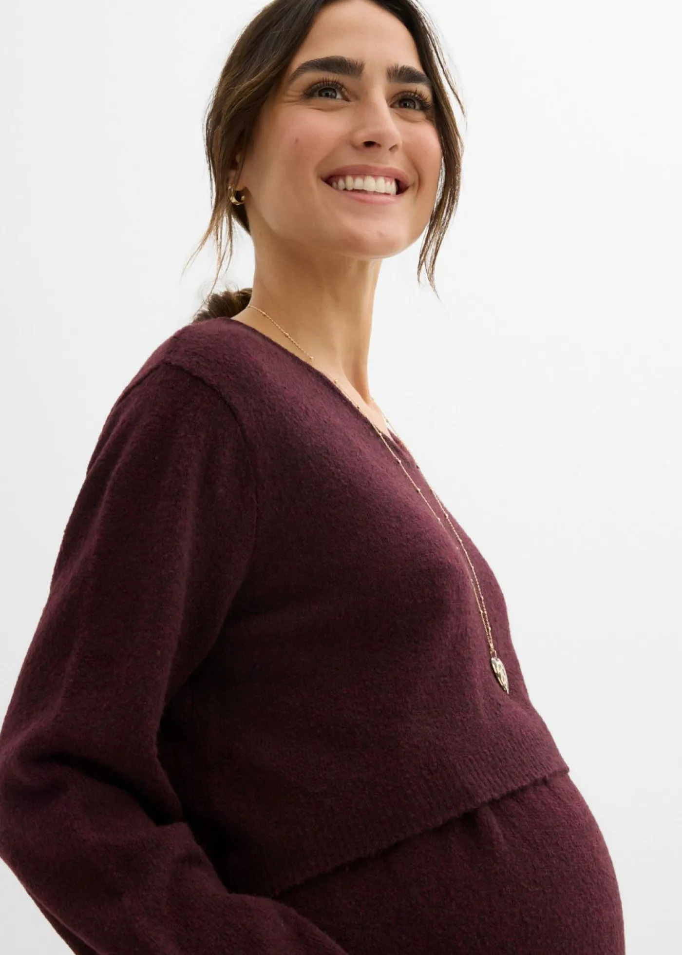 Best Conjunto de punto de jersey y falda para bebé Mujer Premamá