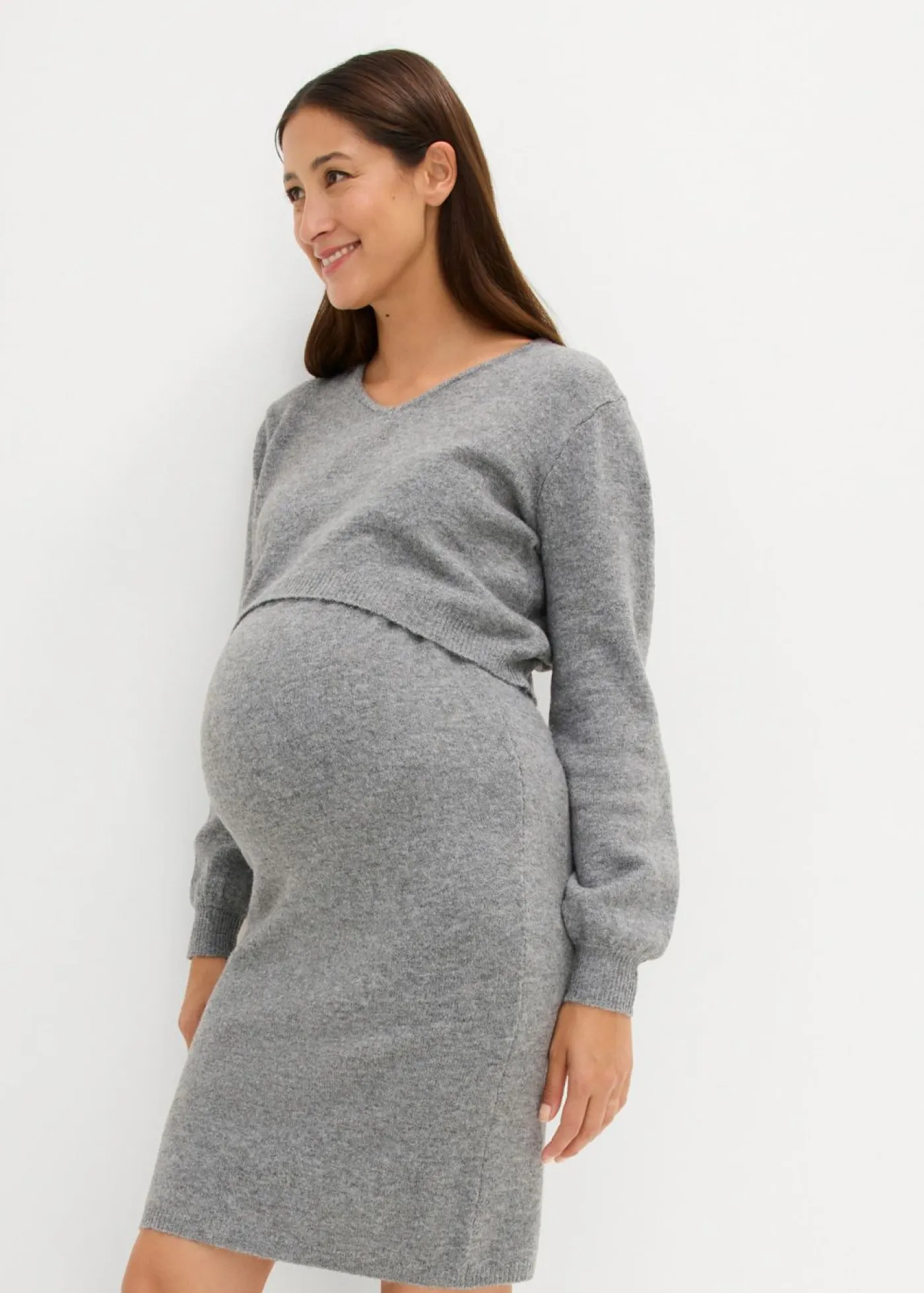 Hot Conjunto de punto de jersey y falda para bebé Mujer Premamá