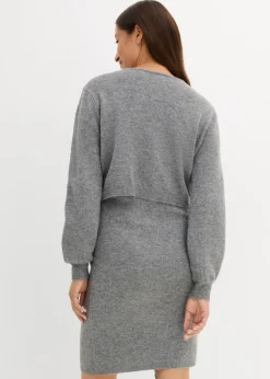Hot Conjunto de punto de jersey y falda para bebé Mujer Premamá