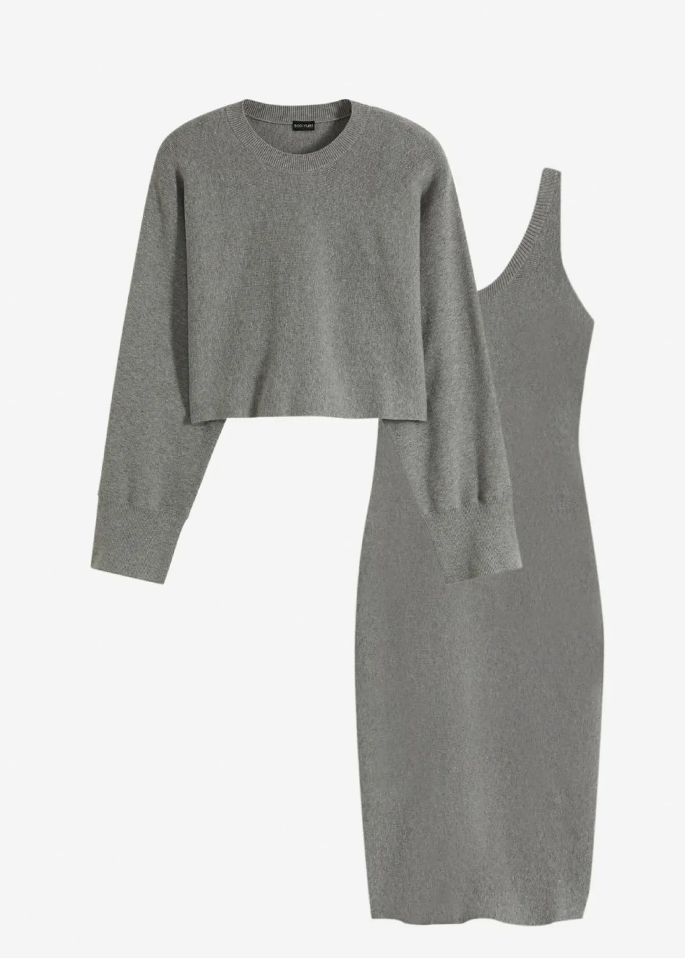 Sale Conjunto de vestido de punto (2 piezas) Mujer Vestidos