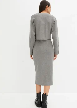 Sale Conjunto de vestido de punto (2 piezas) Mujer Vestidos