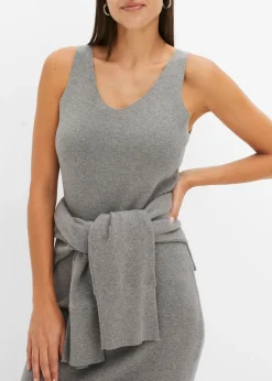 Sale Conjunto de vestido de punto (2 piezas) Mujer Vestidos