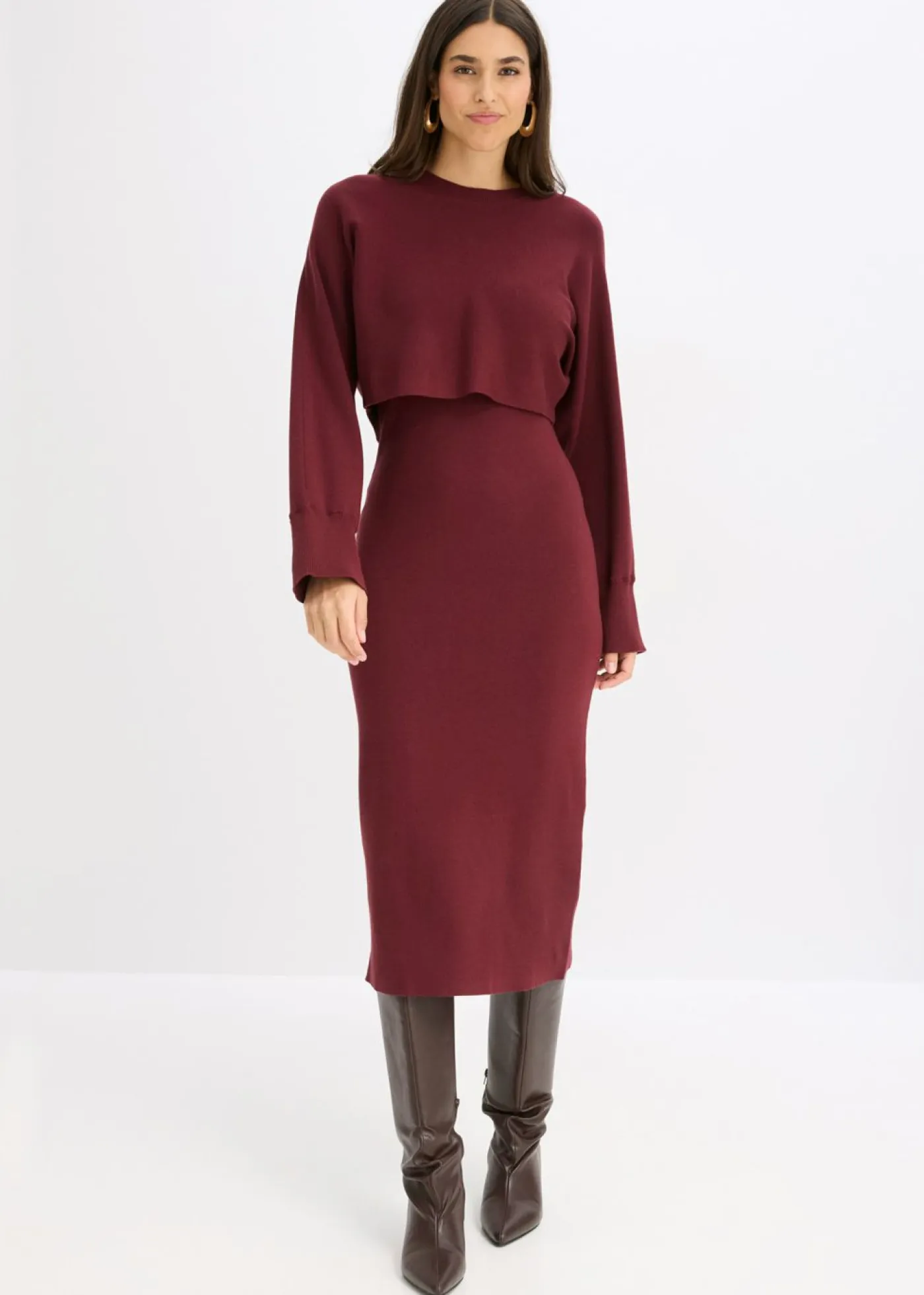 Discount Conjunto de vestido de punto (2 piezas) Mujer Vestidos