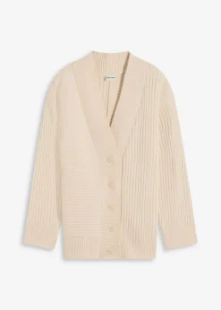 Discount Cárdigan con patrón de canalé Mujer Jerséis|Ropa De Punto