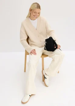 Discount Cárdigan con patrón de canalé Mujer Jerséis|Ropa De Punto