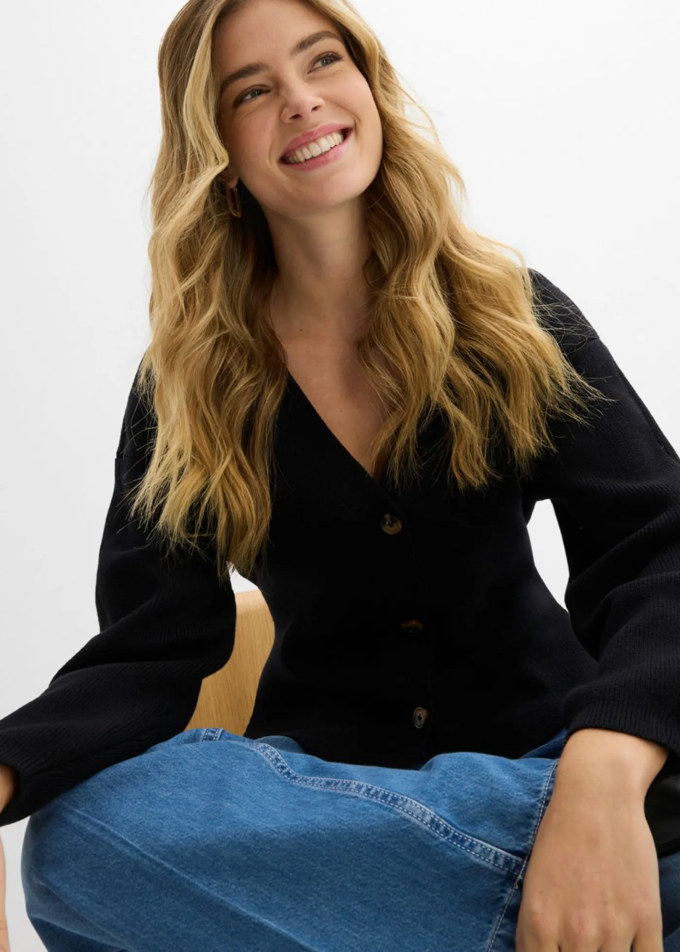 Discount Cárdigan de mezcla de algodón Mujer Jerséis|Ropa De Punto
