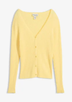 Online Cárdigan de punto fino con viscosa Mujer Jerséis|Novedades