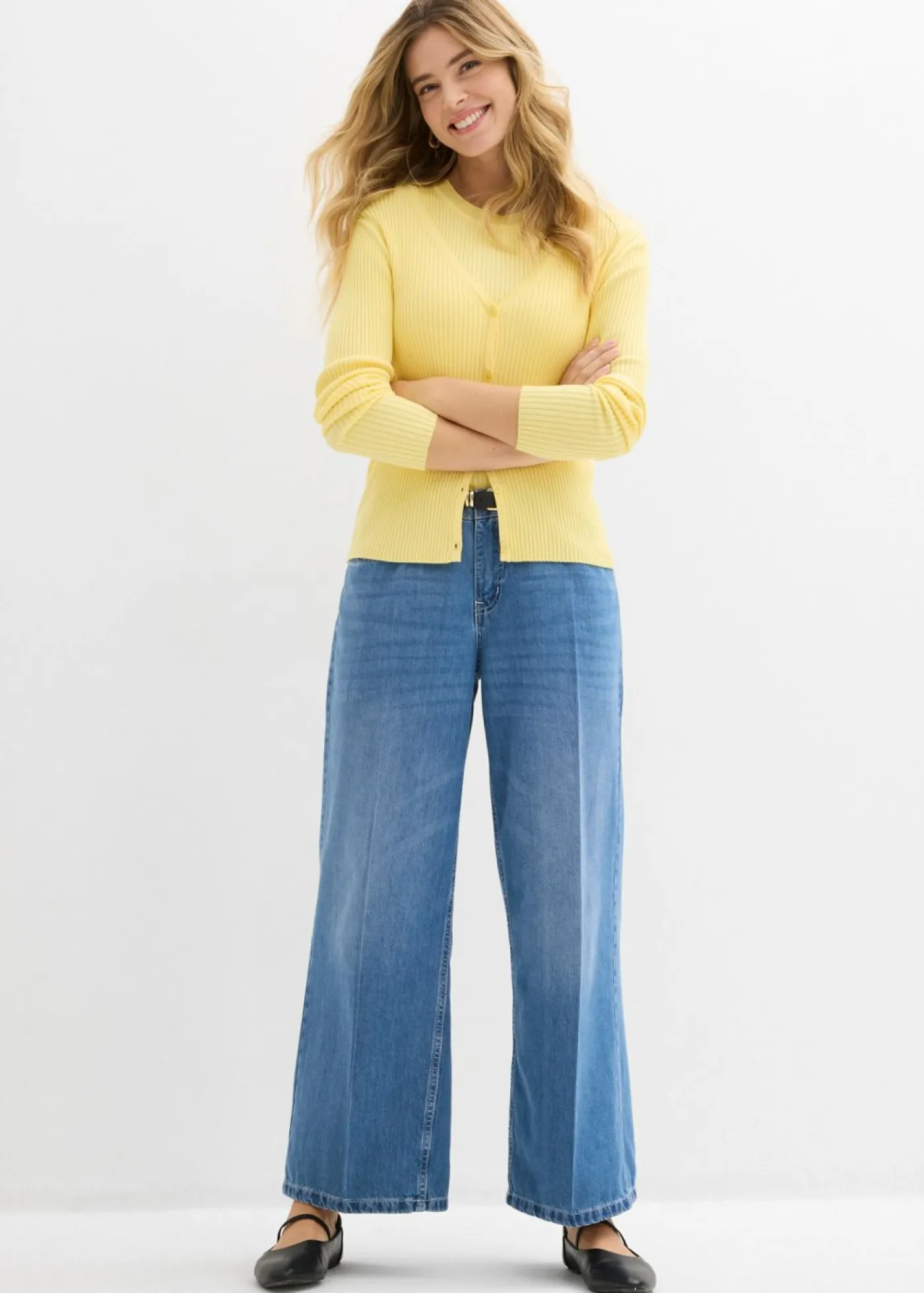 Online Cárdigan de punto fino con viscosa Mujer Jerséis|Novedades