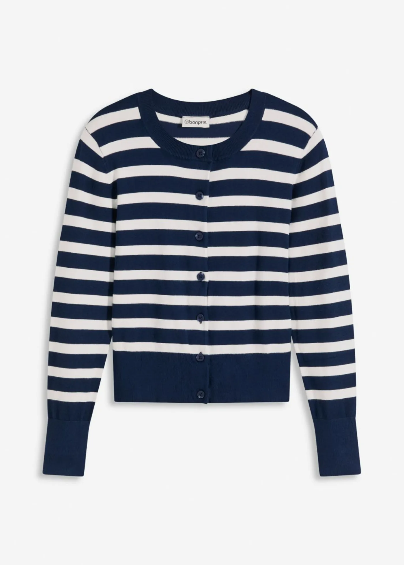 Online Cárdigan de punto fino con rayas Mujer Jerséis|Ropa De Punto
