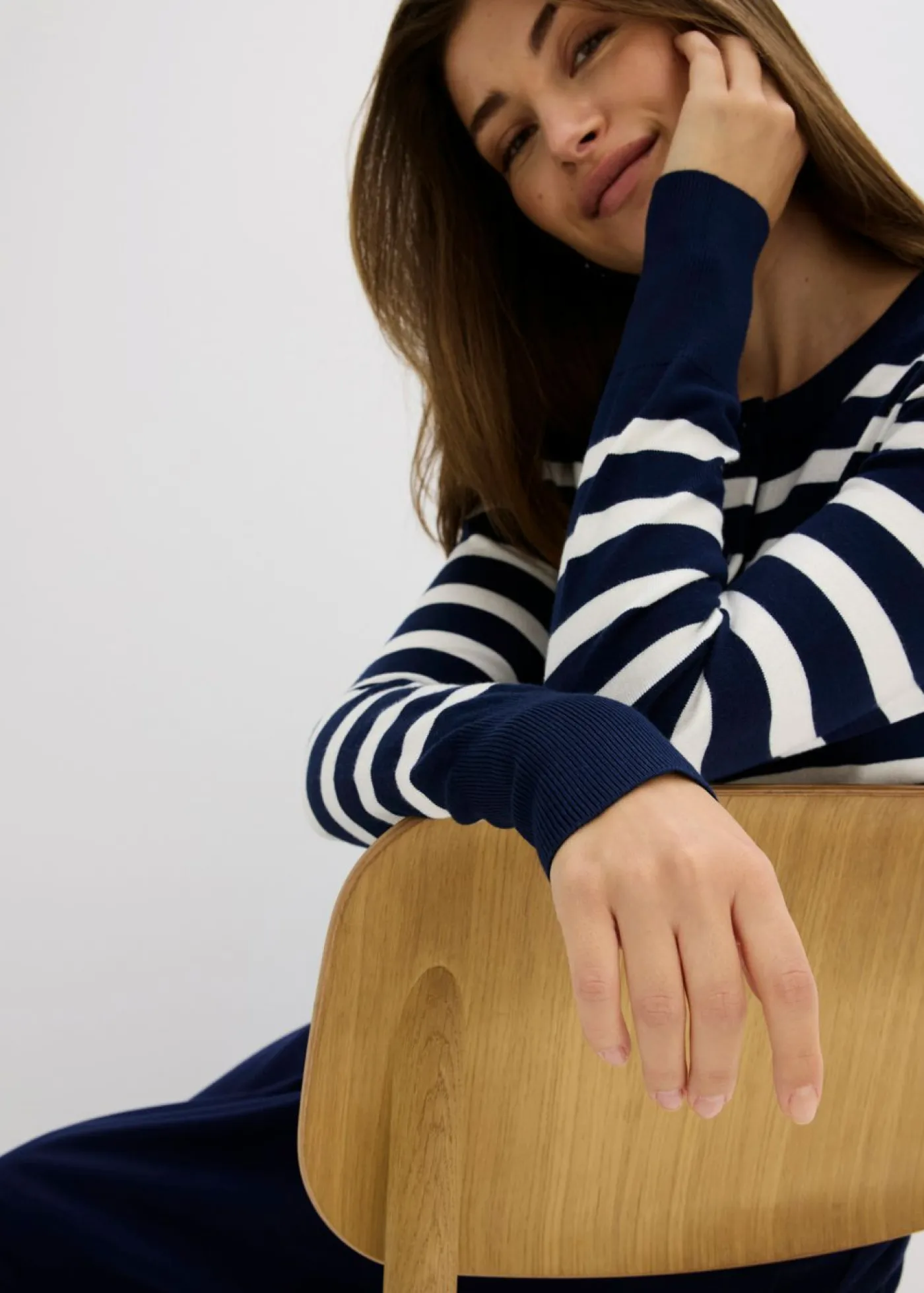 Online Cárdigan de punto fino con rayas Mujer Jerséis|Ropa De Punto