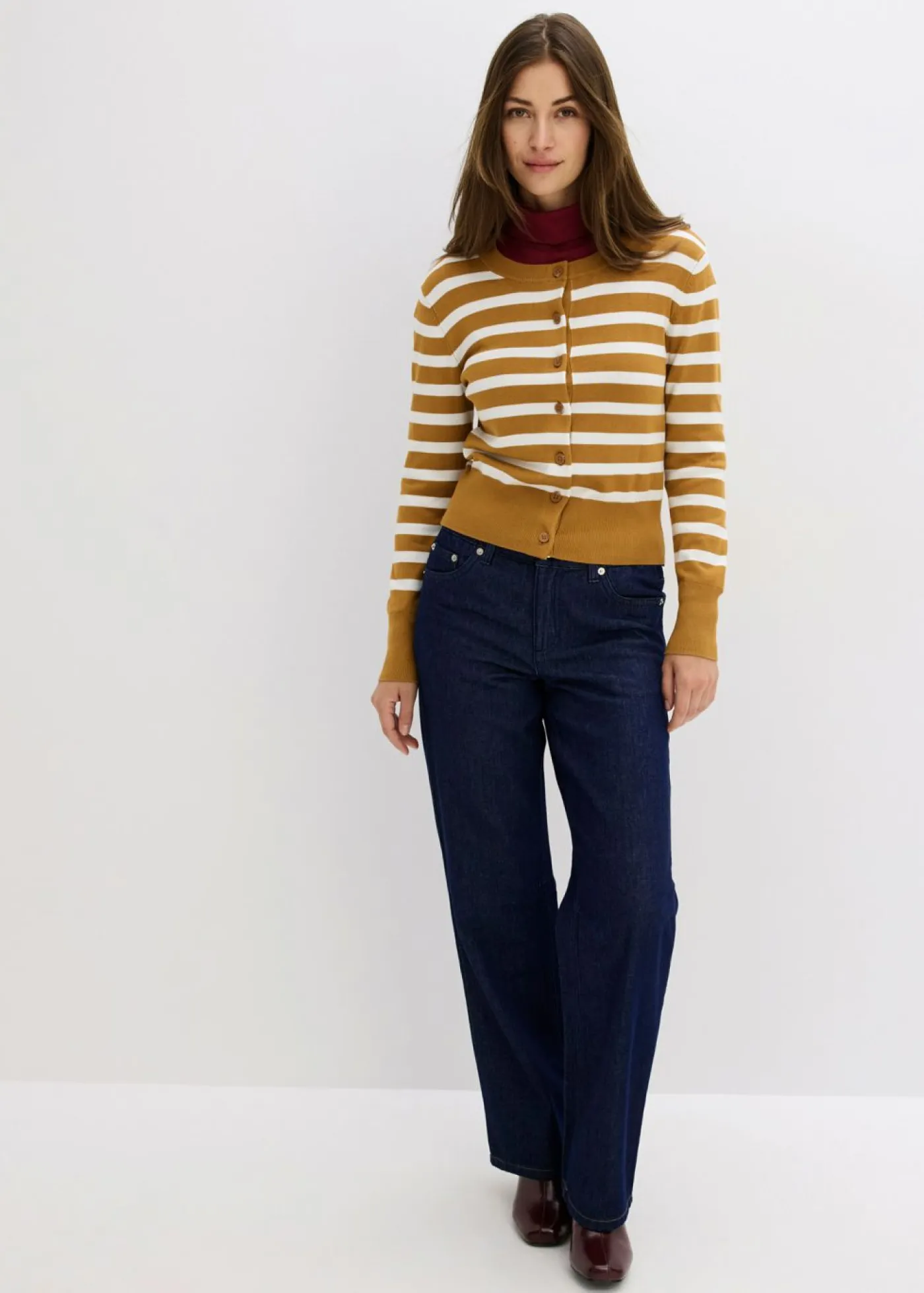 Best Cárdigan de punto fino con rayas Mujer Jerséis|Ropa De Punto