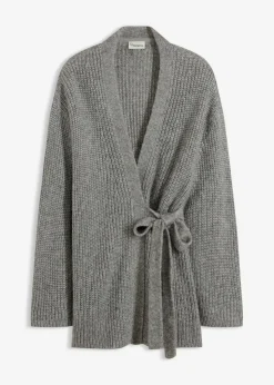 Discount Cárdigan holgado con diseño cruzado Mujer Esenciales|Jerséis