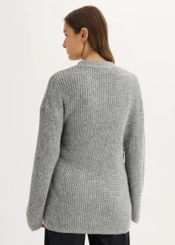 Discount Cárdigan holgado con diseño cruzado Mujer Esenciales|Jerséis