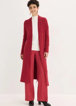 Cárdigan largo de punto con viscosa Mujer Jerséis|Ropa De Punto