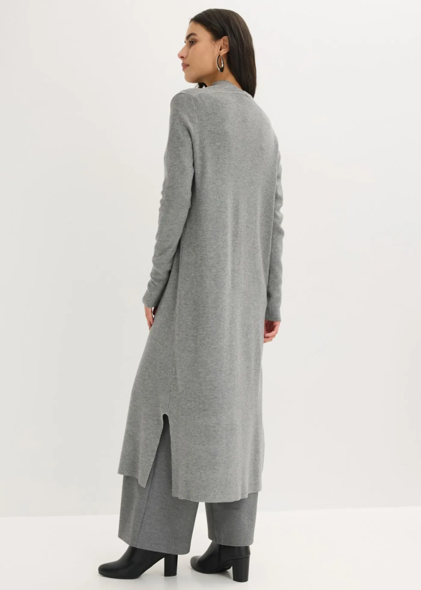 Cárdigan largo de punto con viscosa Mujer Jerséis|Ropa De Punto
