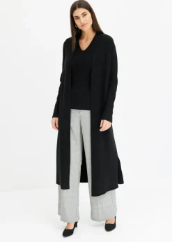 Clearance Cárdigan largo de punto con viscosa Mujer Jerséis|Ropa De Punto