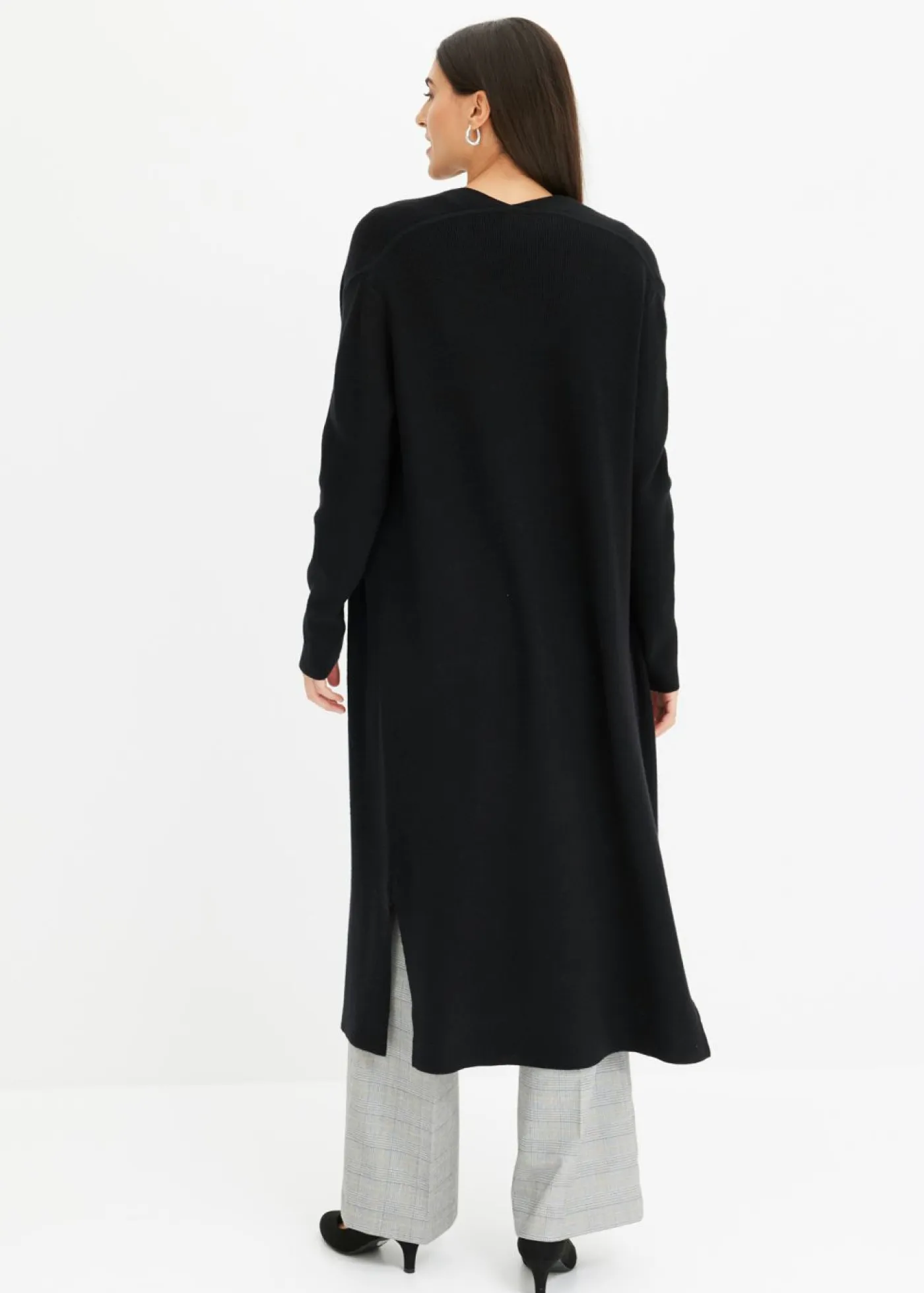 Clearance Cárdigan largo de punto con viscosa Mujer Jerséis|Ropa De Punto