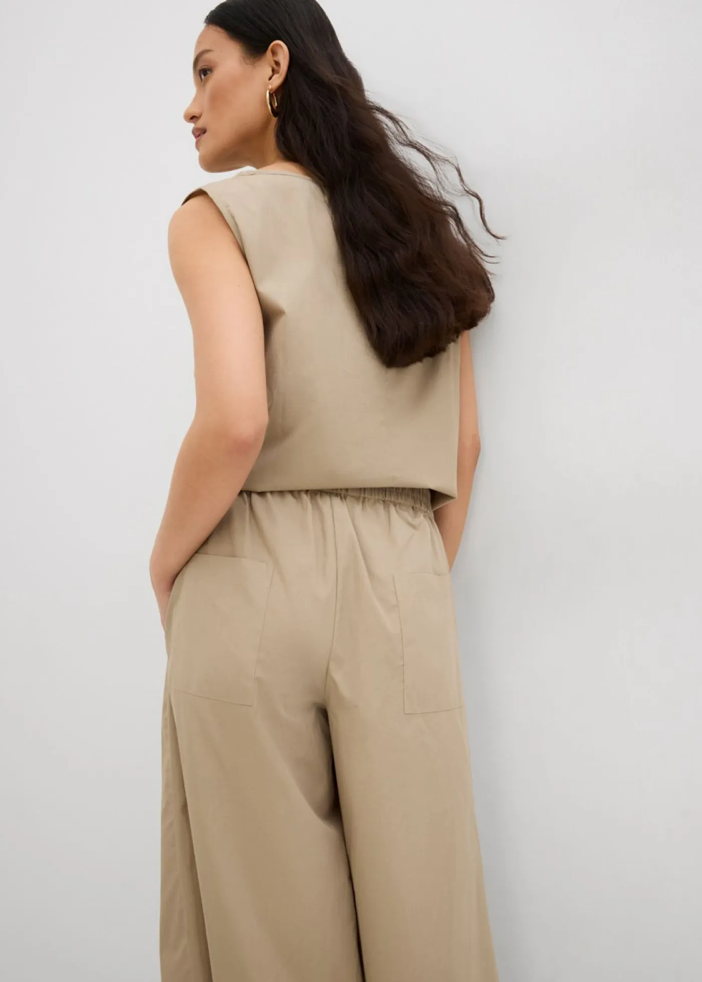 Hot Culotte ancho de algodón puro Mujer Conjuntos De Ropa|Esenciales