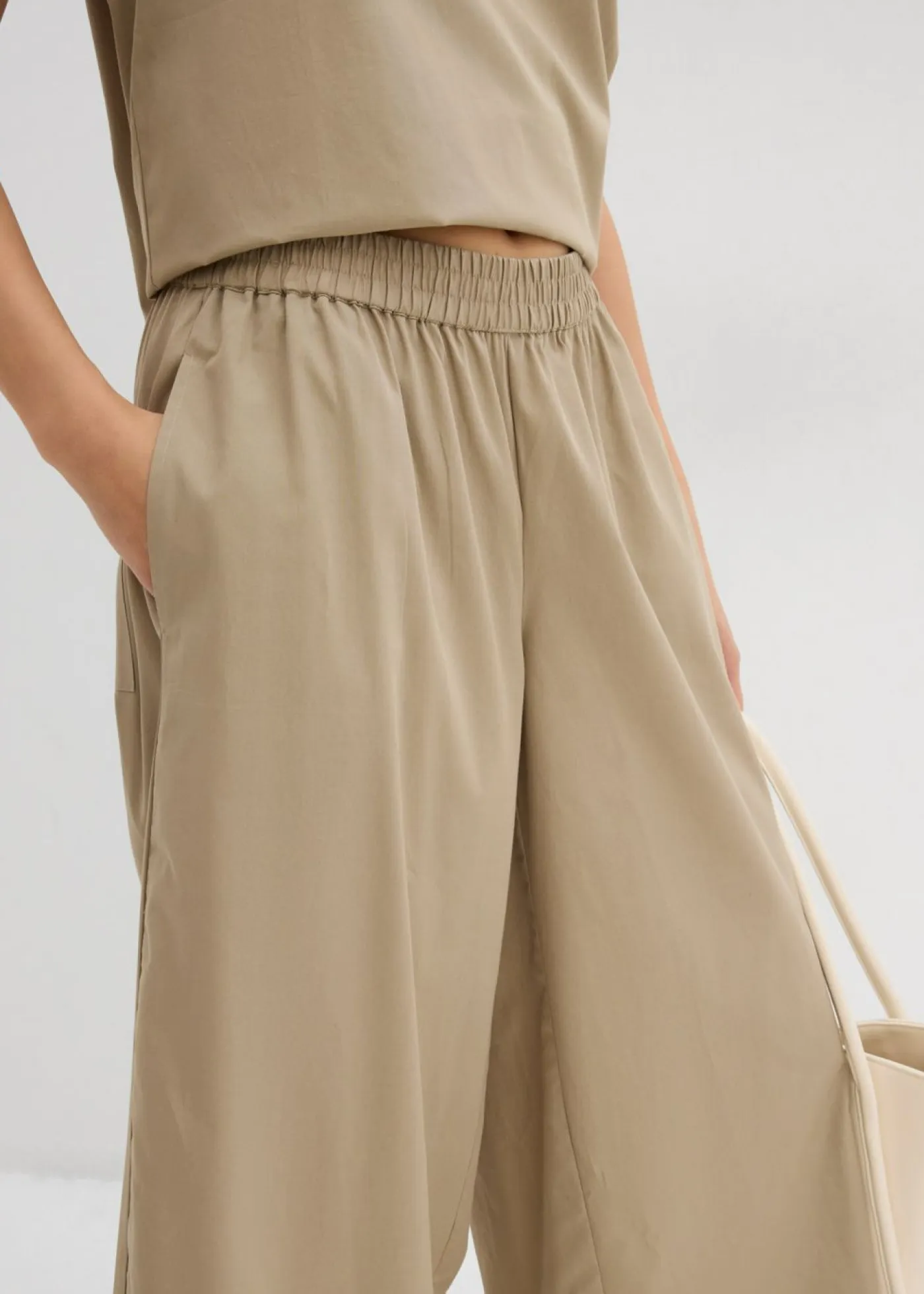 Hot Culotte ancho de algodón puro Mujer Conjuntos De Ropa|Esenciales