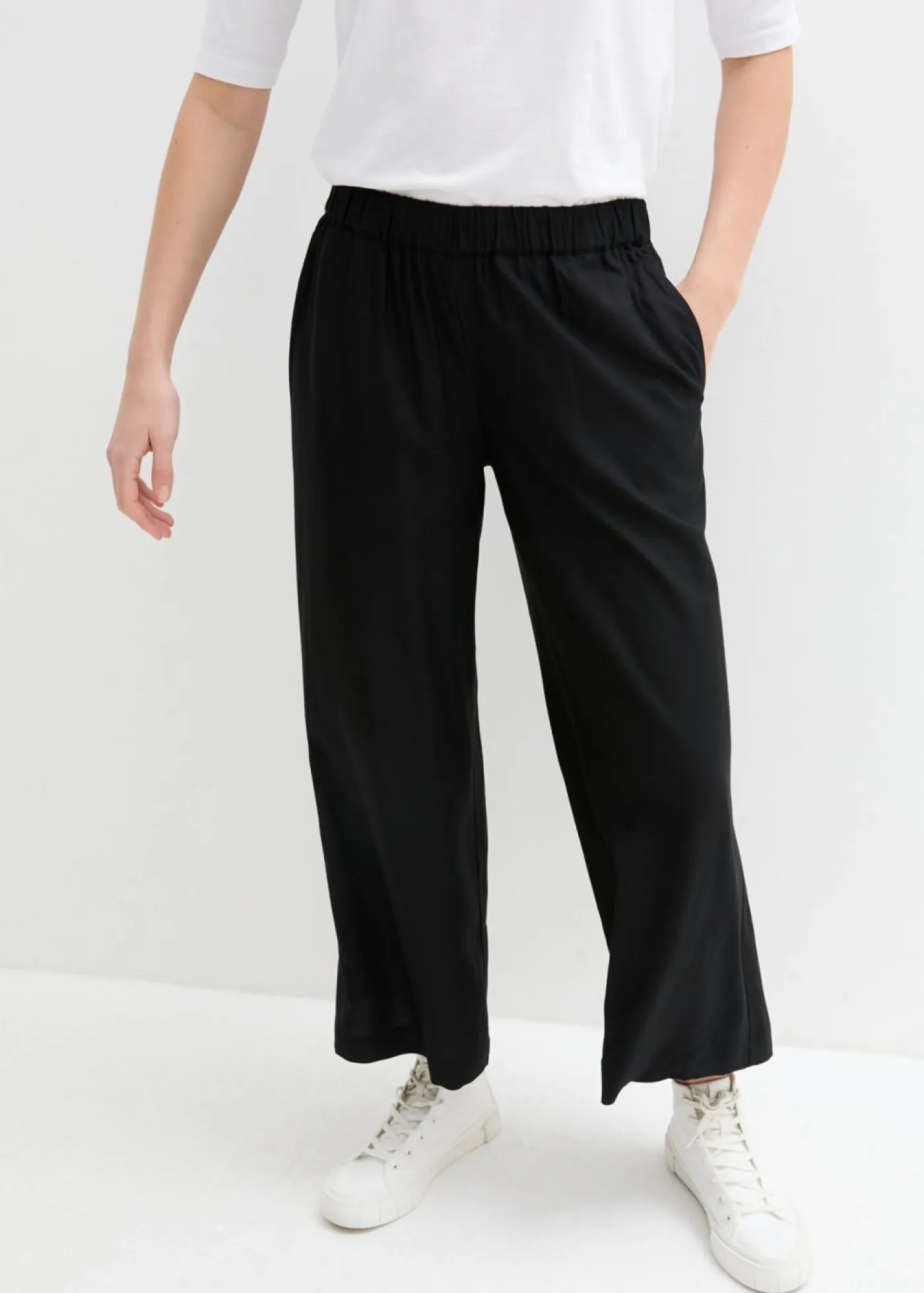 Clearance Culotte ancho de viscosa sostenible Mujer Pantalones
