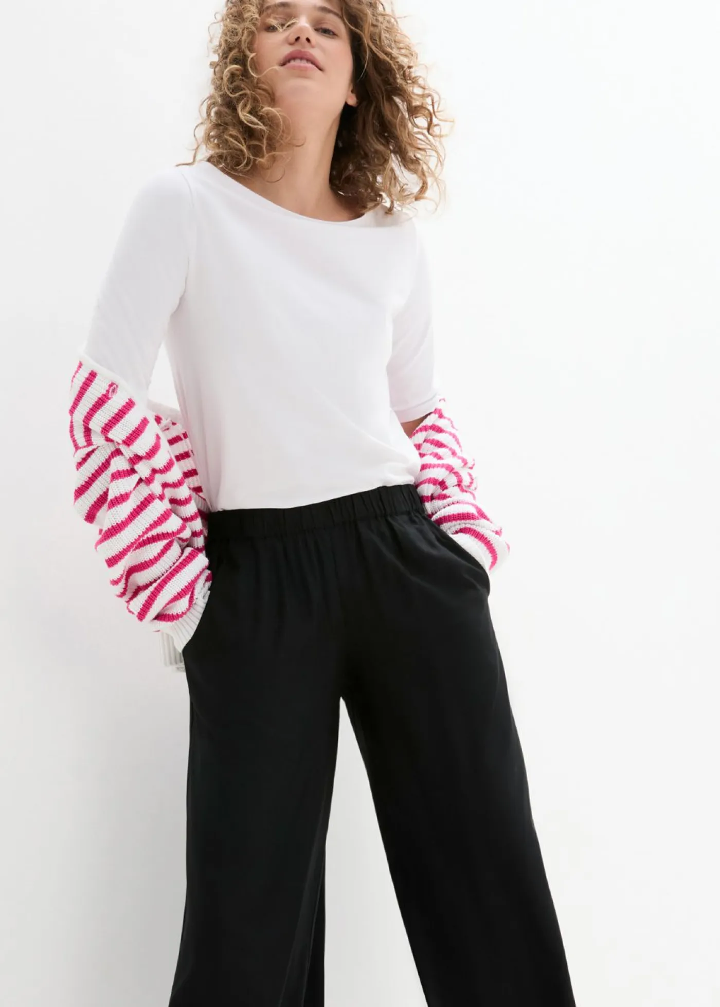 Clearance Culotte ancho de viscosa sostenible Mujer Pantalones