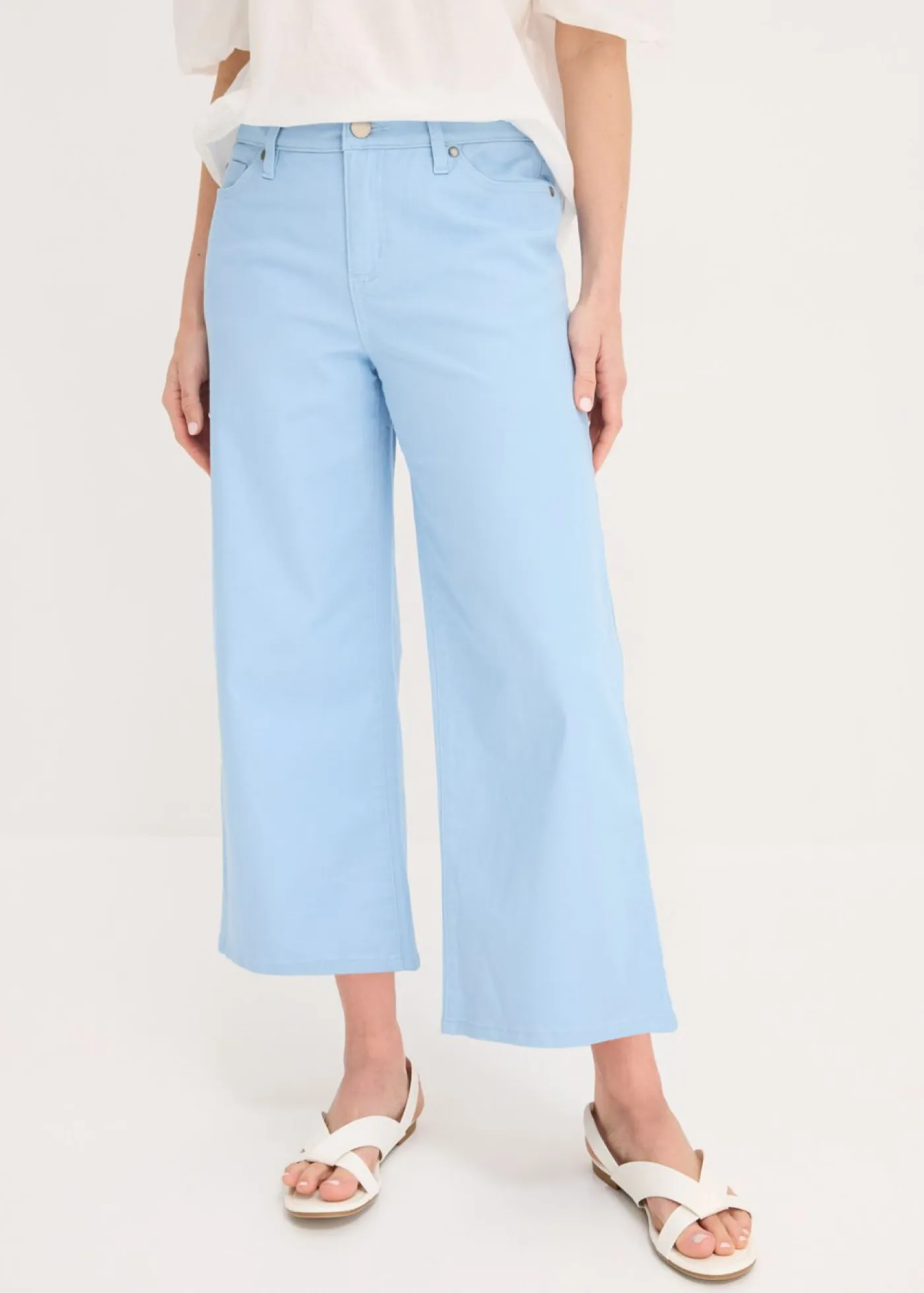 Hot Culotte de mezcla de algodón elástico Mujer Pantalones