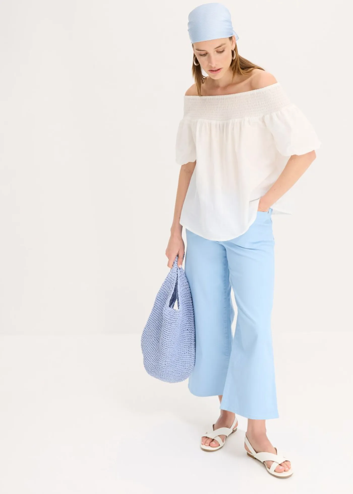 Hot Culotte de mezcla de algodón elástico Mujer Pantalones