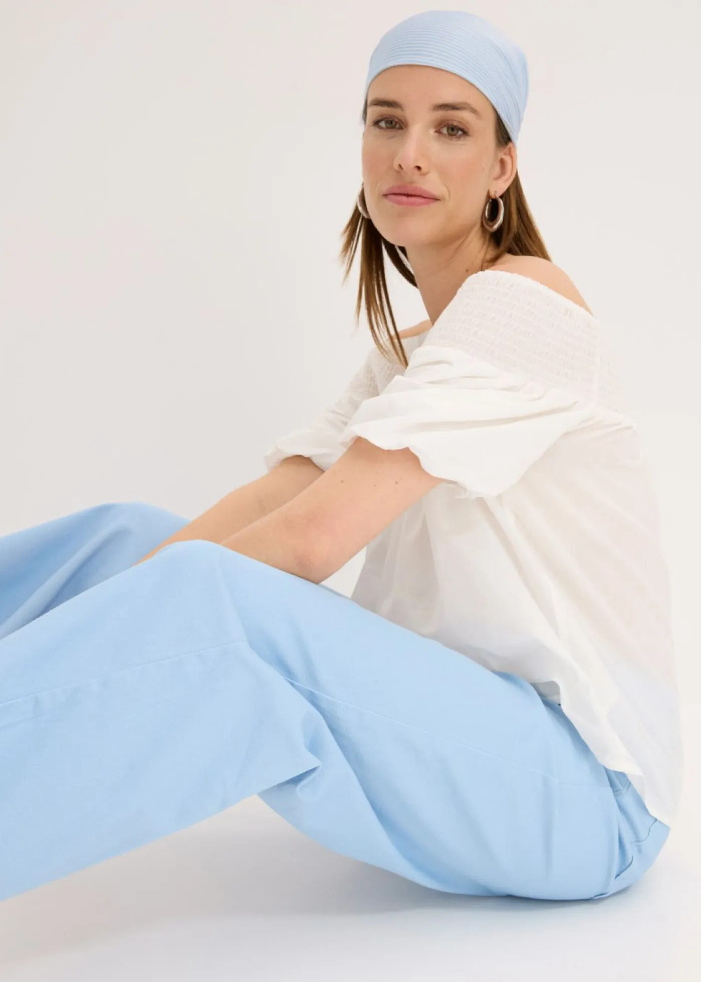 Hot Culotte de mezcla de algodón elástico Mujer Pantalones