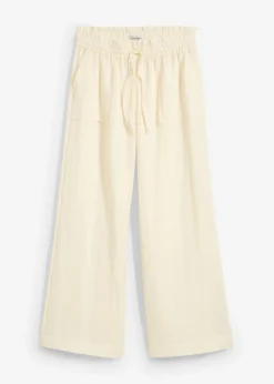 Sale Culotte de mezcla de lyocell fluido Mujer Pantalones