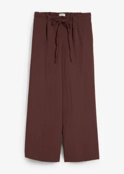 Best Culotte de mezcla de viscosa fluida Mujer Pantalones