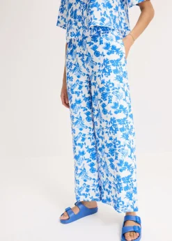 New Culotte de mezcla de viscosa fluida Mujer Pantalones