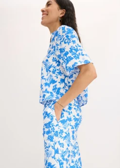 New Culotte de mezcla de viscosa fluida Mujer Pantalones