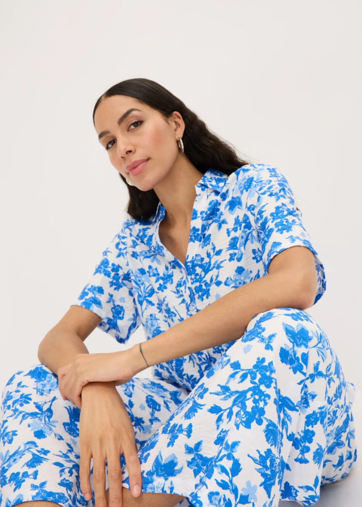 New Culotte de mezcla de viscosa fluida Mujer Pantalones
