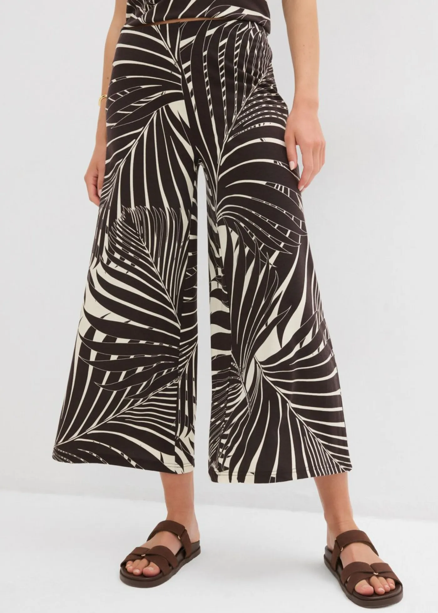 Sale Culotte de mezcla de viscosa suave Mujer Pantalones