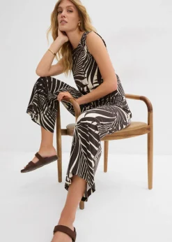 Sale Culotte de mezcla de viscosa suave Mujer Pantalones