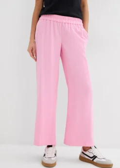 New Culotte de mezcla de viscosa suave Mujer Pantalones