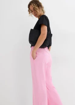 New Culotte de mezcla de viscosa suave Mujer Pantalones