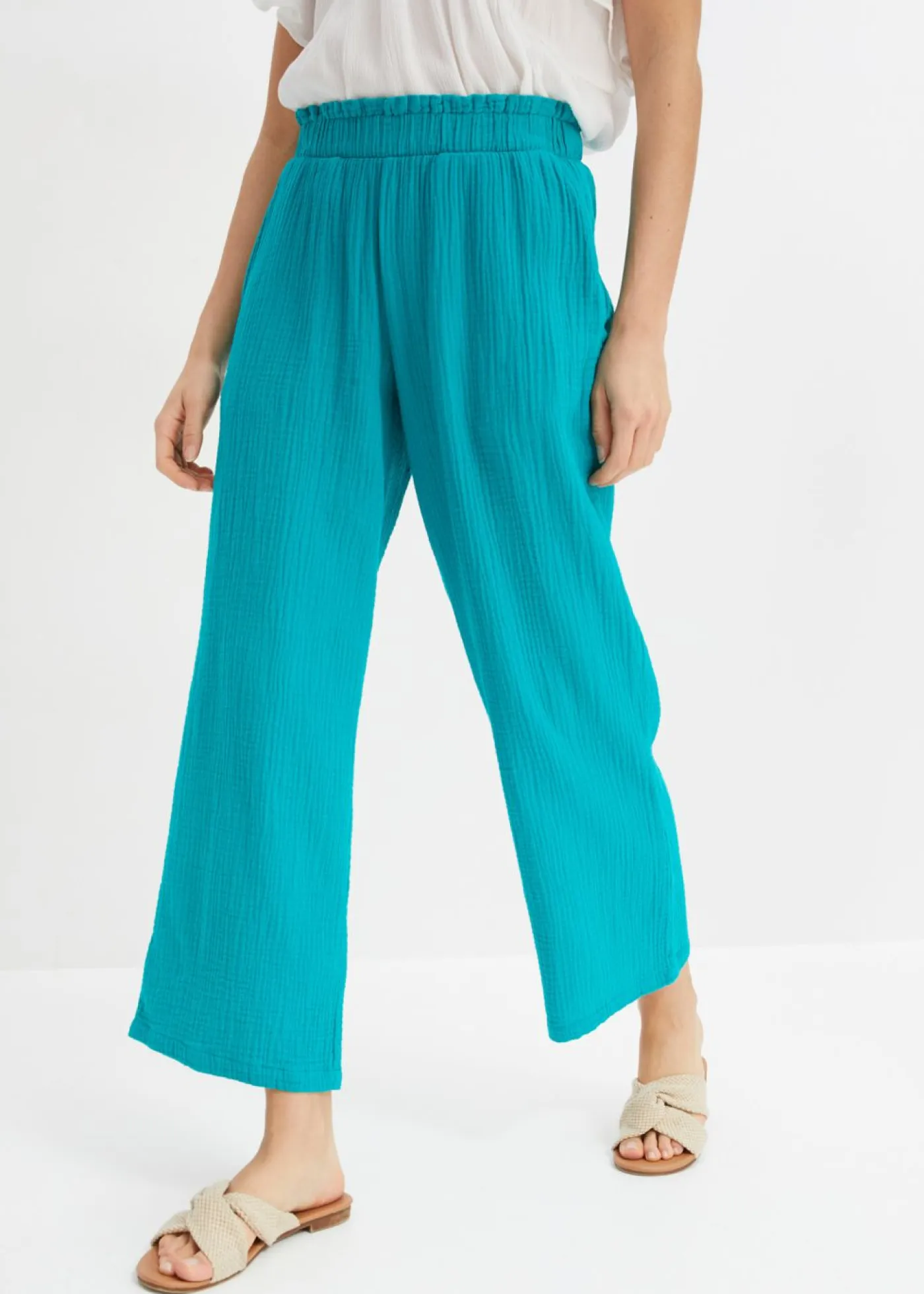Sale Culotte de muselina de algodón Mujer Pantalones