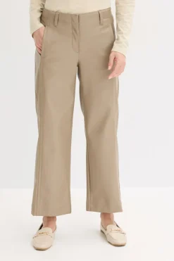 Outlet Culotte de piel sintética Mujer Pantalones