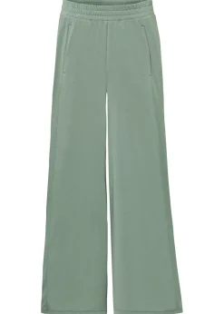 Culotte de punto con pierna ancha Mujer Pantalones|Novedades