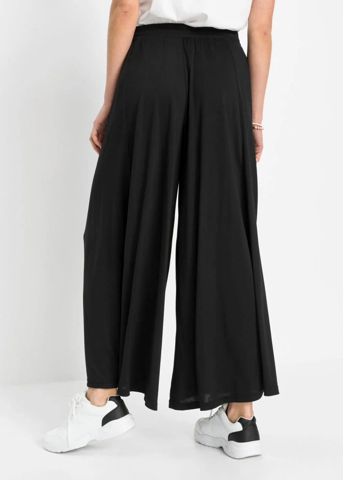 Clearance Culotte de punto con pierna ancha Mujer Pantalones|Novedades