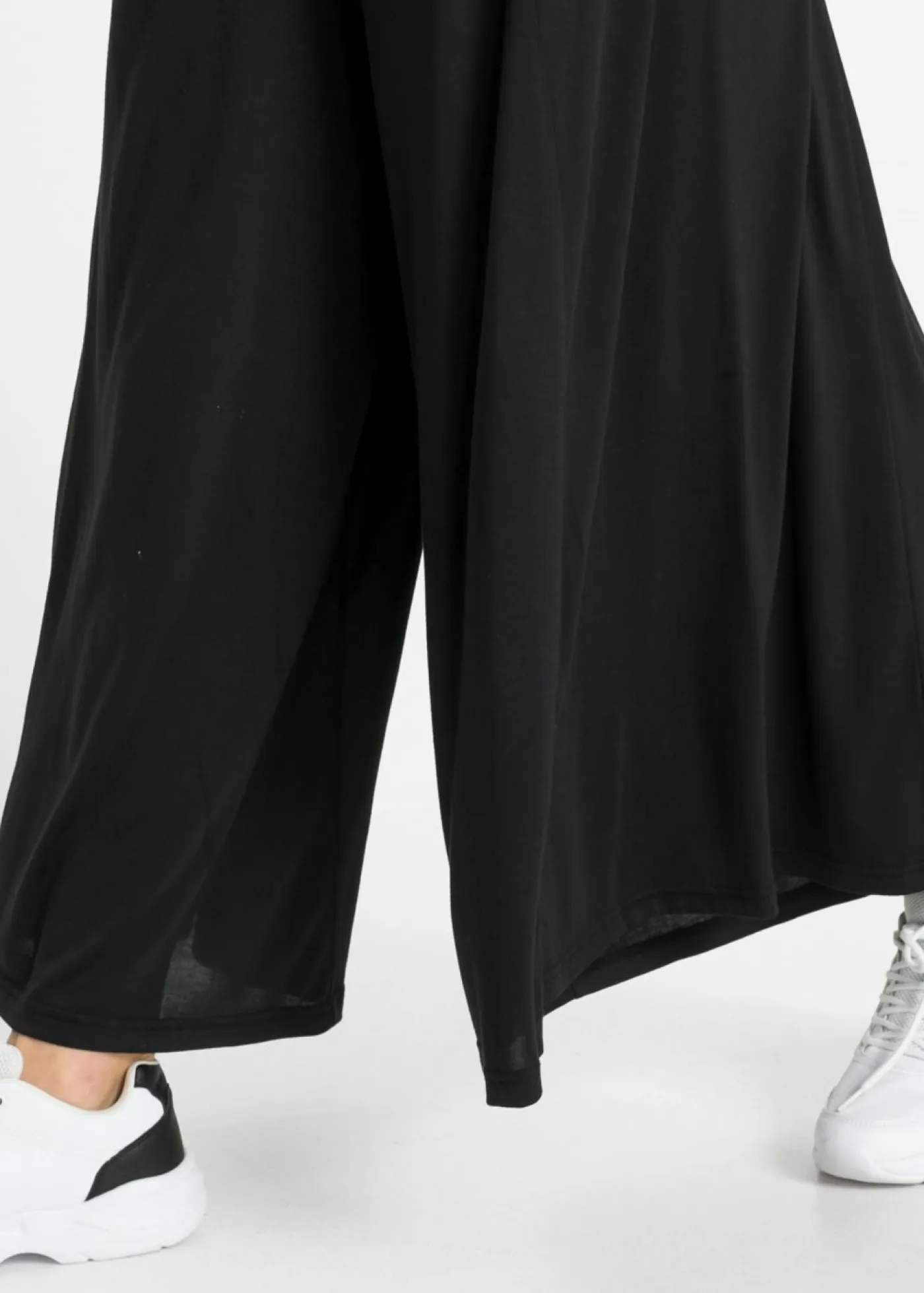 Clearance Culotte de punto con pierna ancha Mujer Pantalones|Novedades