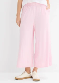 Clearance Culotte de viscosa fluida Mujer Básicos|Pantalones